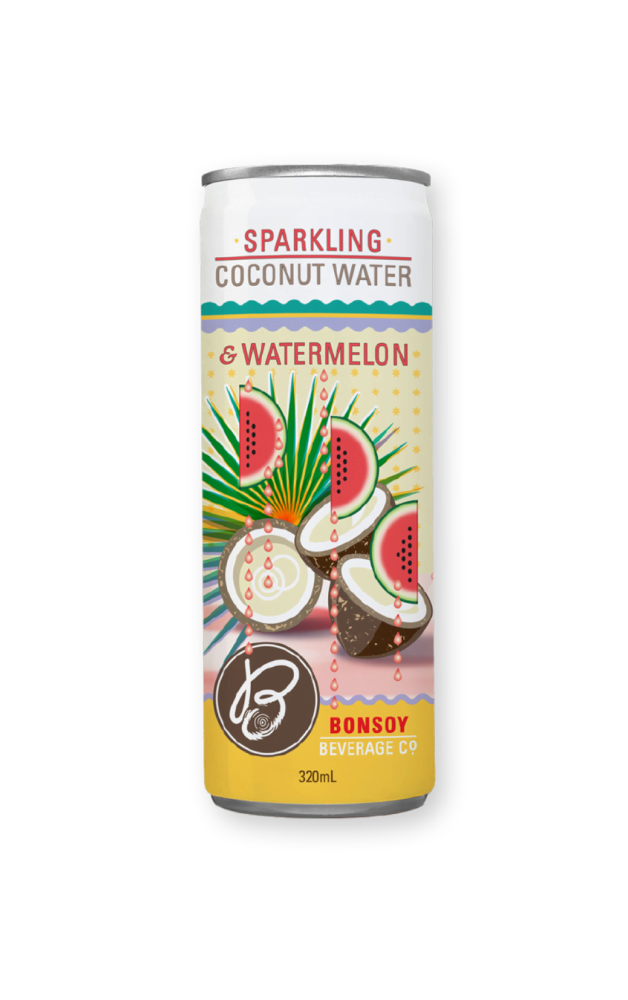Bonsoy Products – Sparkling Coconut Water Watermelon