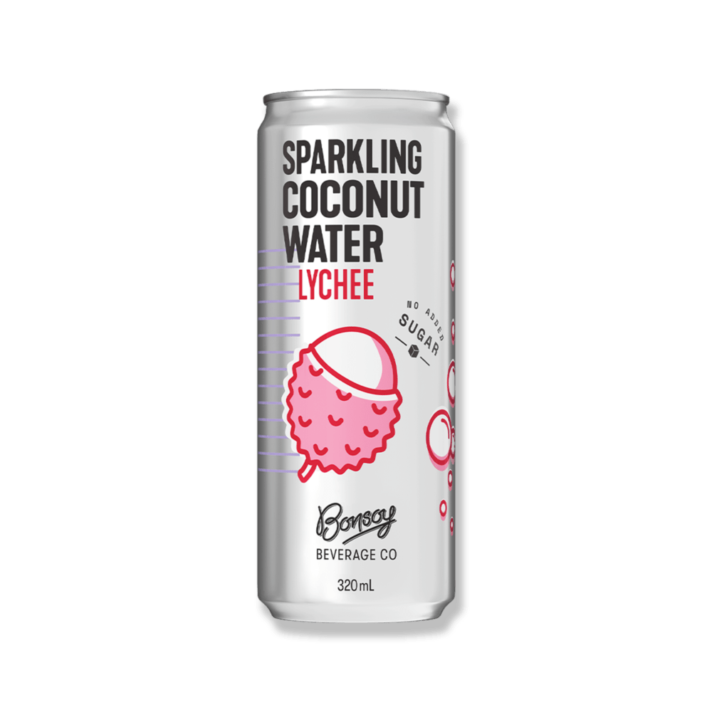 bonsoy sparkling coconut water lychee
