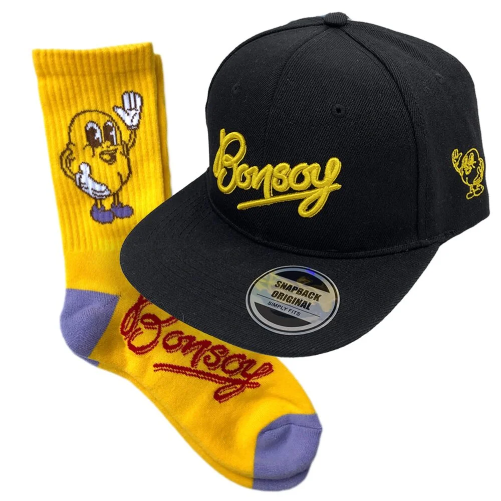 bonsoy_merch_yellow_sox_black_logo_cap