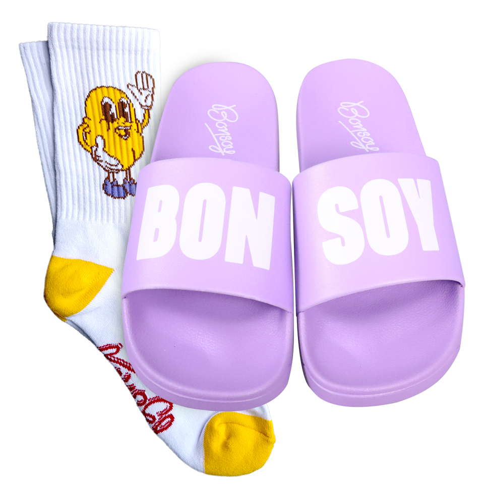 Bonsoy White Sox Purple Slides Bundle