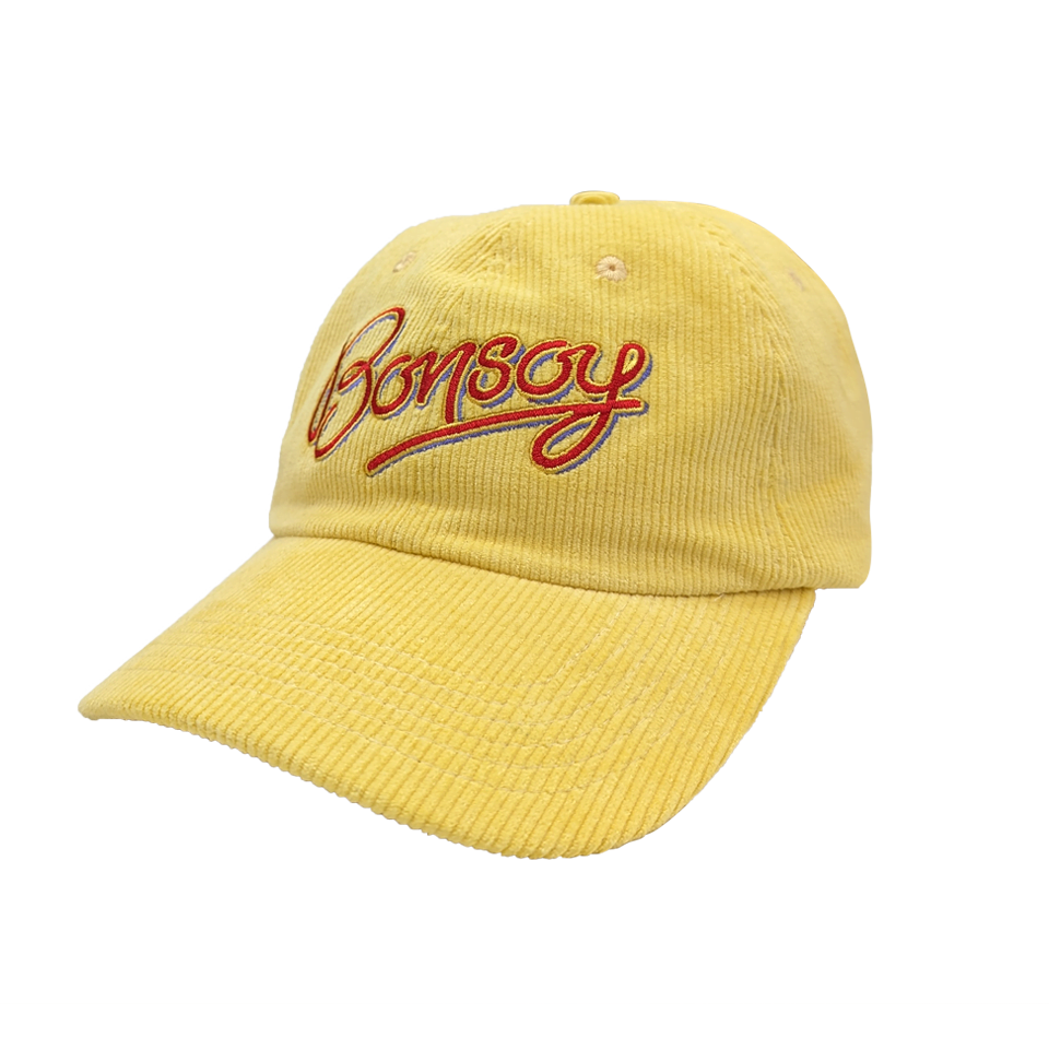 Bonsoy Yellow Corduroy Cap